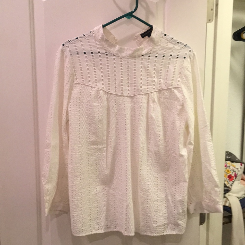 Banana Republic white blouse sz M